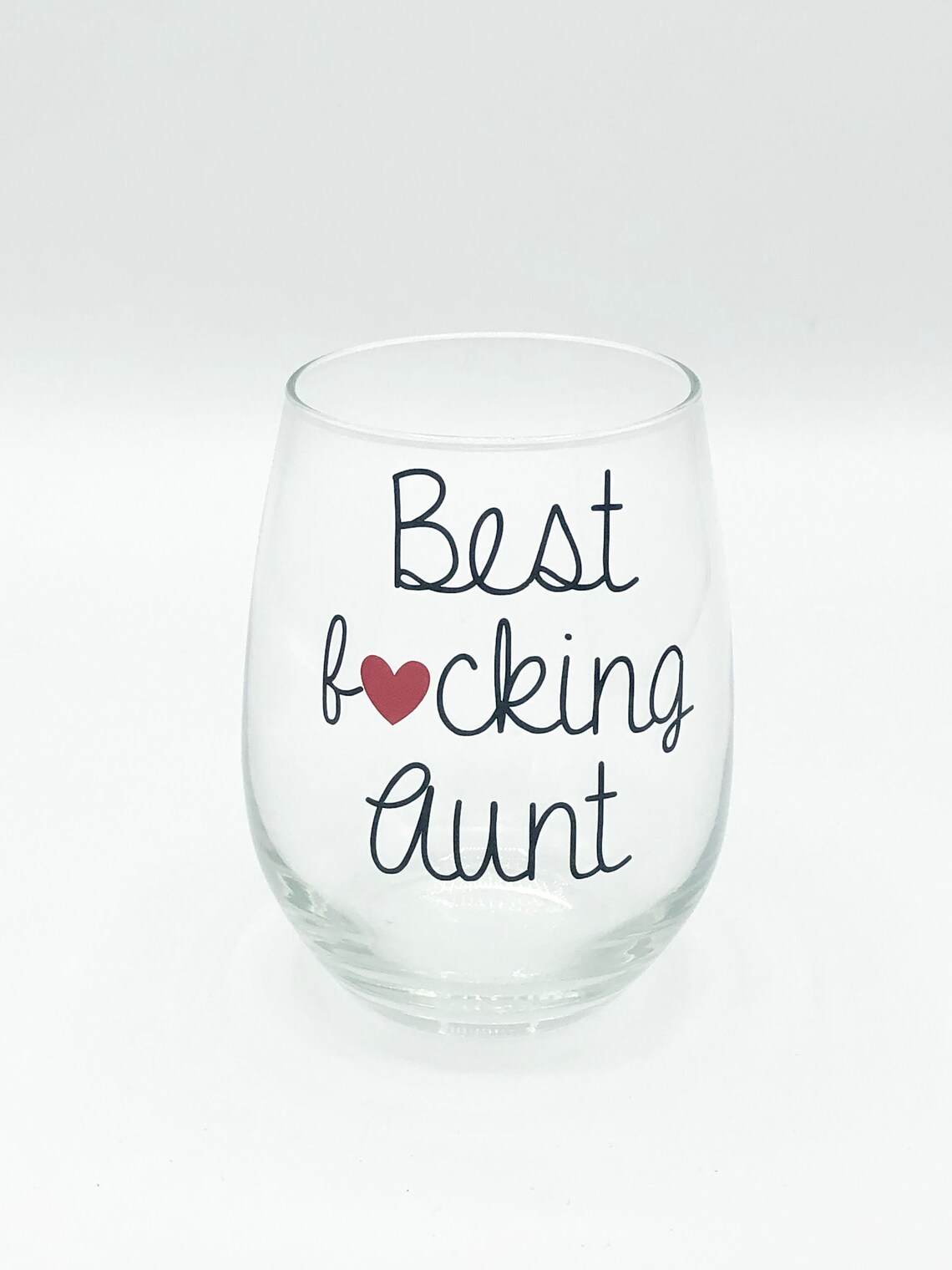 Aunt Wine Glass Christmas Gift for Aunt Wine Lover Stemless Etsy