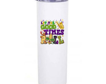 Mardi Gras 20oz Tumbler, Louisiana Decor, Funny Coffee Cup
