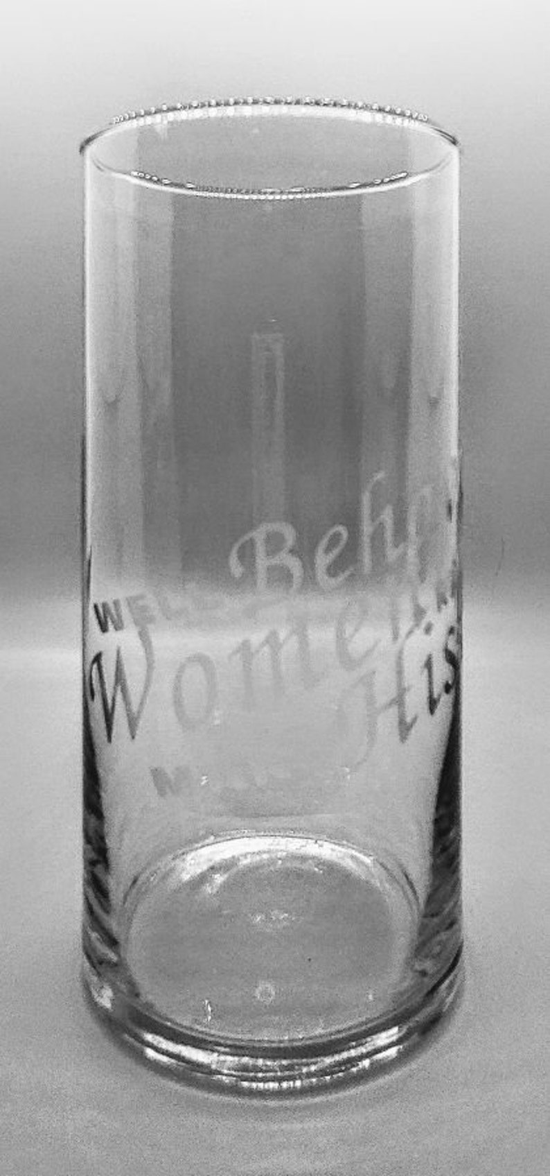 Etched Glass Vase Etsy