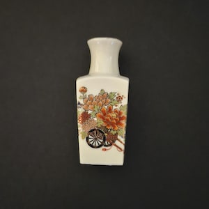 Vintage 1950's Miyako Miniature Hand painted Porcelain Vase