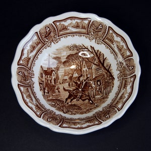 Vintage J & G Meakin Ironstone Paul Revere cereal bowl.
