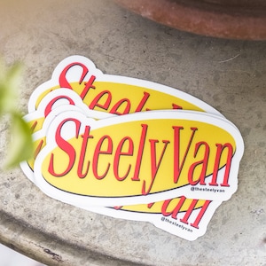 Pegatina de SteelyVan X Seinfeld