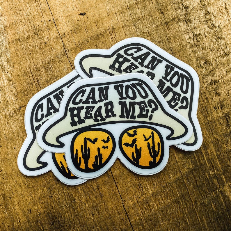 Can You Hear Me - Fear and Loathing in Las Vegas Hunter S Thompson - WATERPROOF Movie Sticker Funny Meme Decal, Cars, Laptops, Coolers image 1
