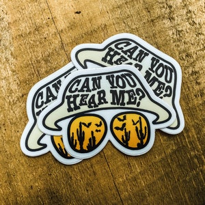Pouvez-vous m'entendre - Fear and Loathing in Las Vegas Hunter S Thompson - Sticker film imperméable Sticker mèmes drôles, voitures, ordinateurs portables, glacières