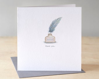 Thank you card. Free P&P
