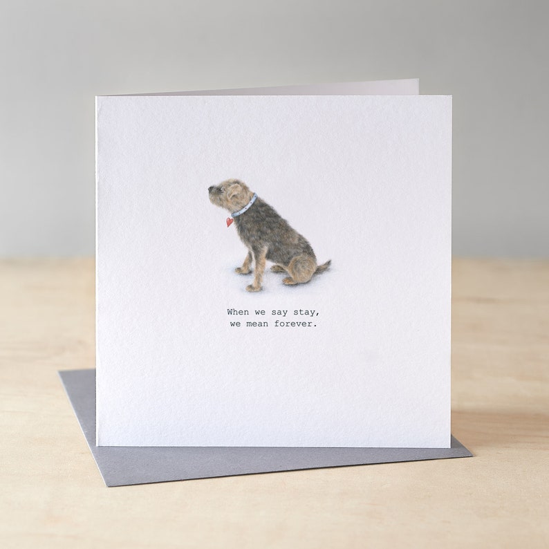 Dog bereavement card. Dog sympathy card. Pet loss greetings card. Pet condolence. Pet sympathy card. image 1