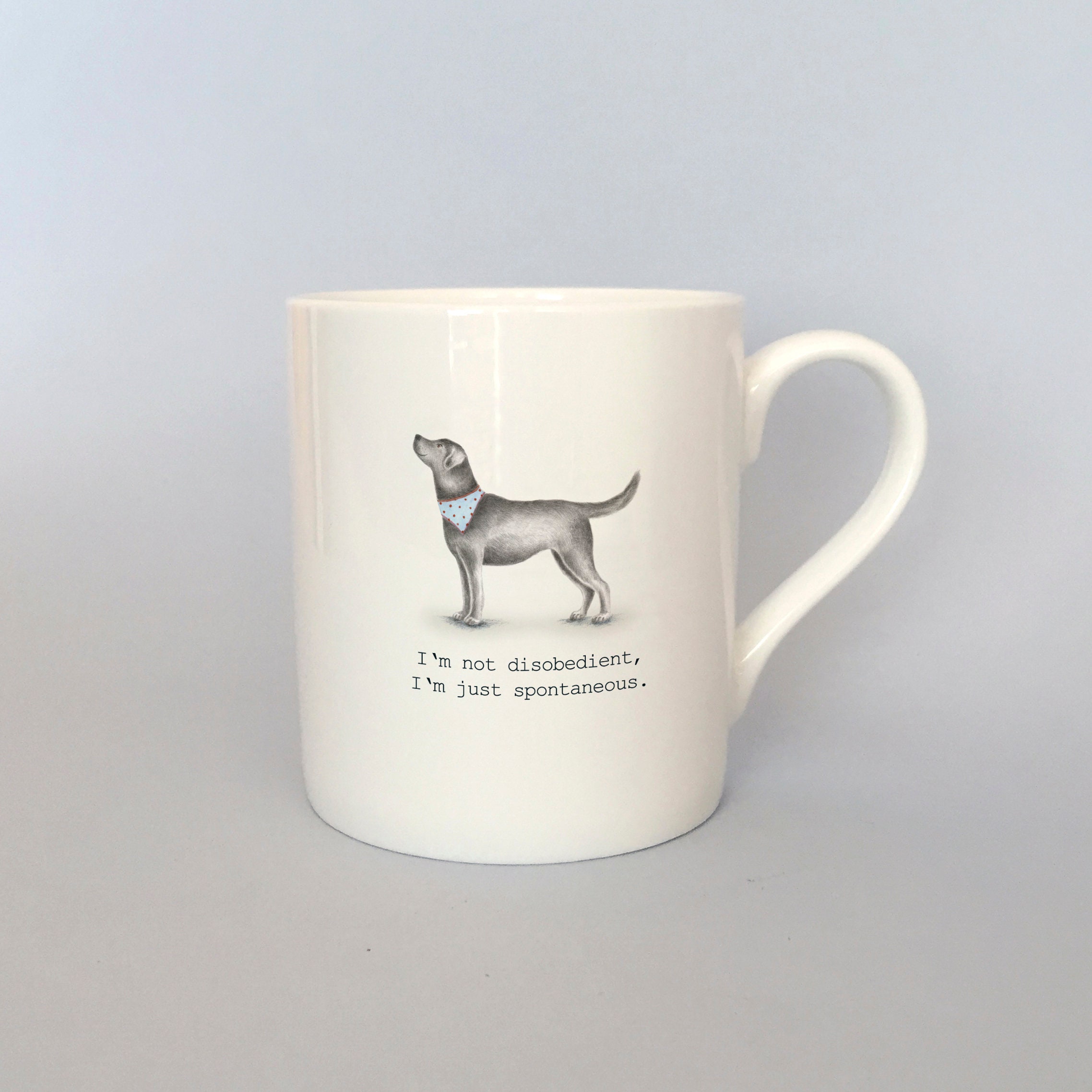 Black Labrador Mug. Bone China Dog Mug. Funny Gift for Dog Etsy UK