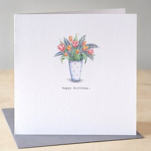 Carte d'anniversaire pour elle. Carte d'anniversaire florale. Carte pour ami spécial. Carte d'anniversaire pour maman. Carte d'anniversaire botanique. Carte pour tante.