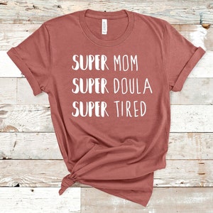 Super Mom Super Doula Super Fatigué - Conception numérique pour Doulas - SVG PNG Téléchargement instantané