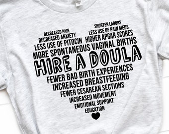 Hire A Doula - Doula Gift - PNG SVG PDF Doula Design