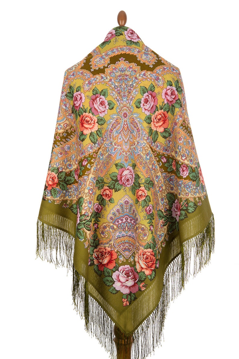 pavlovo posad shawl how to wear