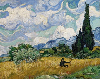 David Rose Van Gogh Parody Print: Schitt&#39;s Creek Funny Art