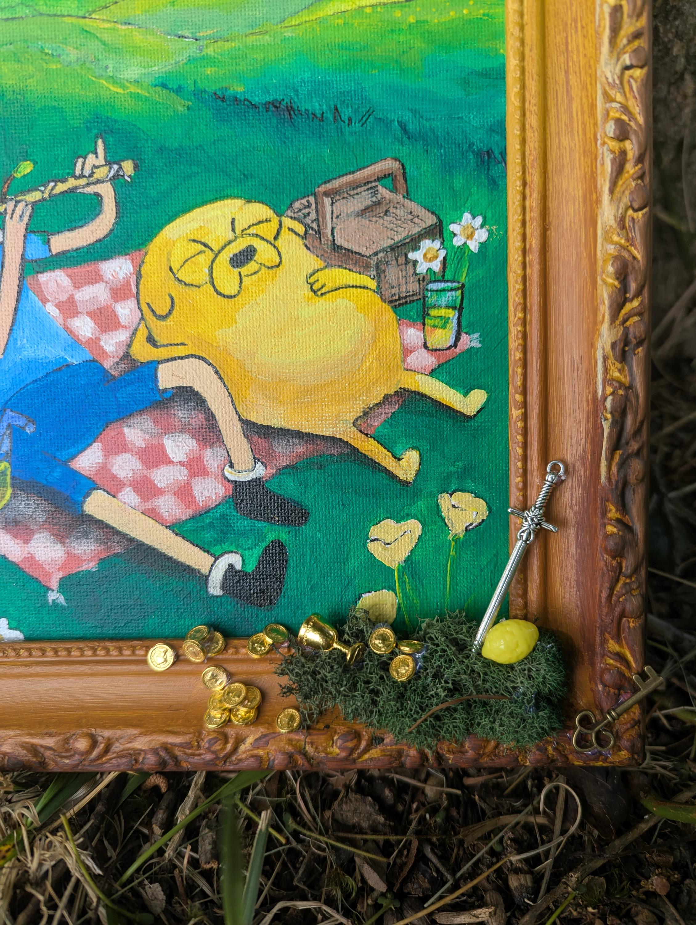 Adventure Time Hand Painted Custom Framed Acrylic Painting With 3D ...