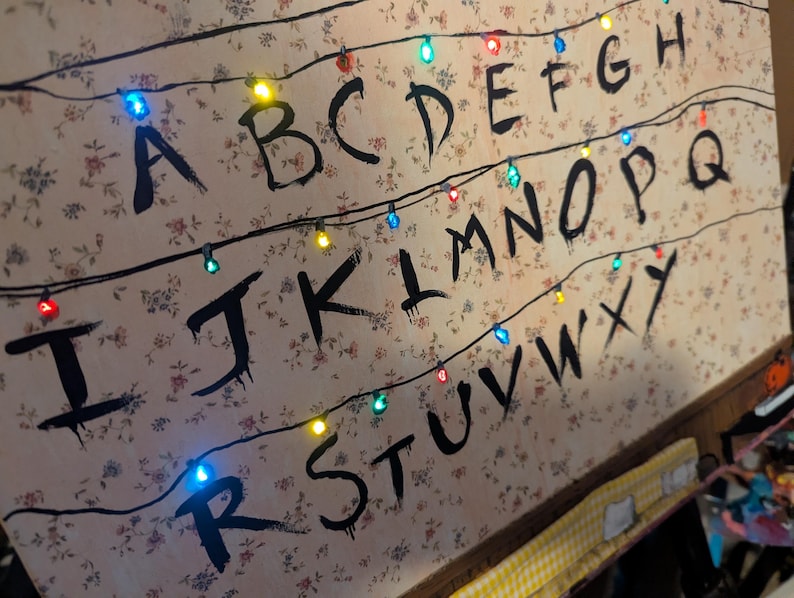 Stranger Things Letters R Stranger Things Alphabet Wall Lights Joyce Byer's Living Room LED Light ...