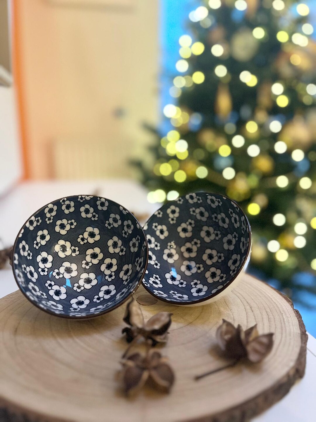 Japanese Chinese Ceramic Rice Bowls Set of 2 - Etsy