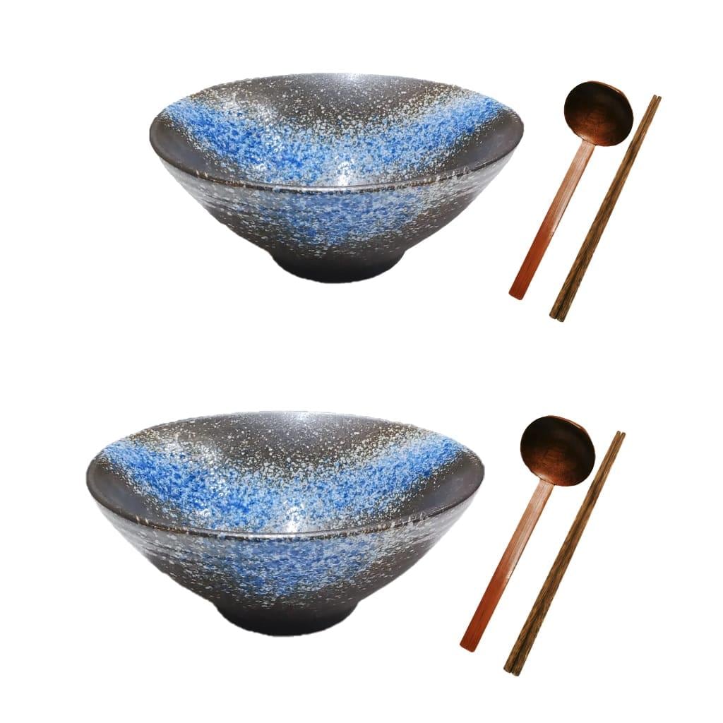 Moritz & Moritz Ramen Bowl Set Of 4 Ceramic 800-1300 Ml Diameter