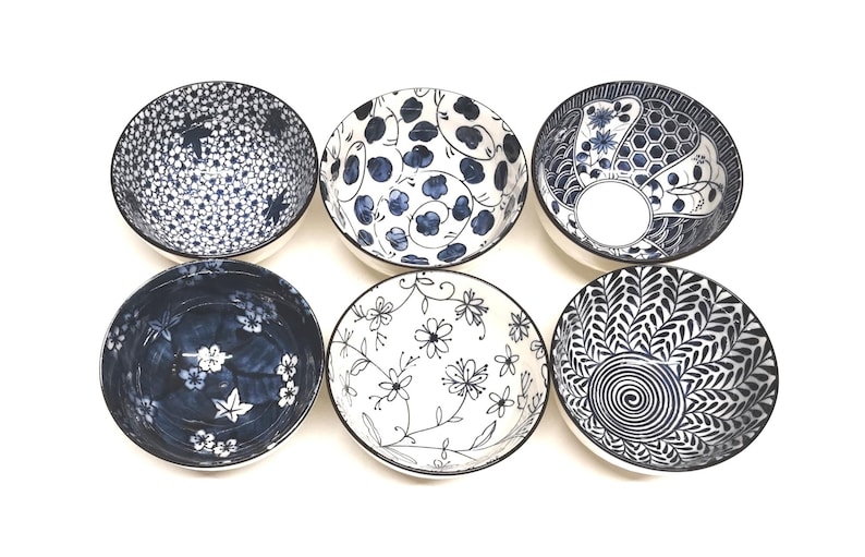 Japanese Dinnerware Set: Rice Bowls, Plates, Spoons, Chopsticks - 16 Pieces image 6