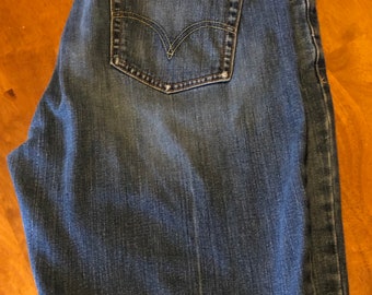 womens levis 525 blue jeans