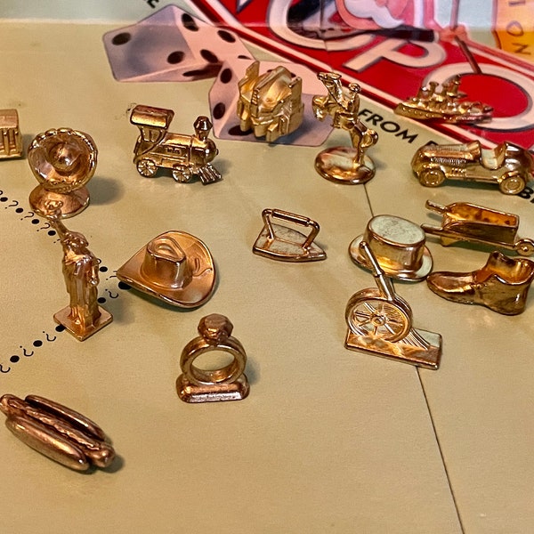 Monopoly Game Pieces Etsy