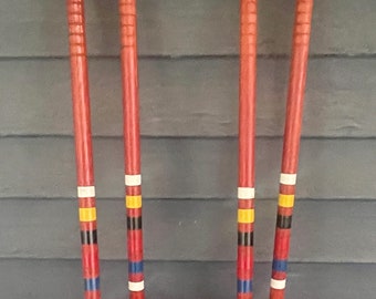 Vintage 1990's croquet Mallets 4 to choice from all the same