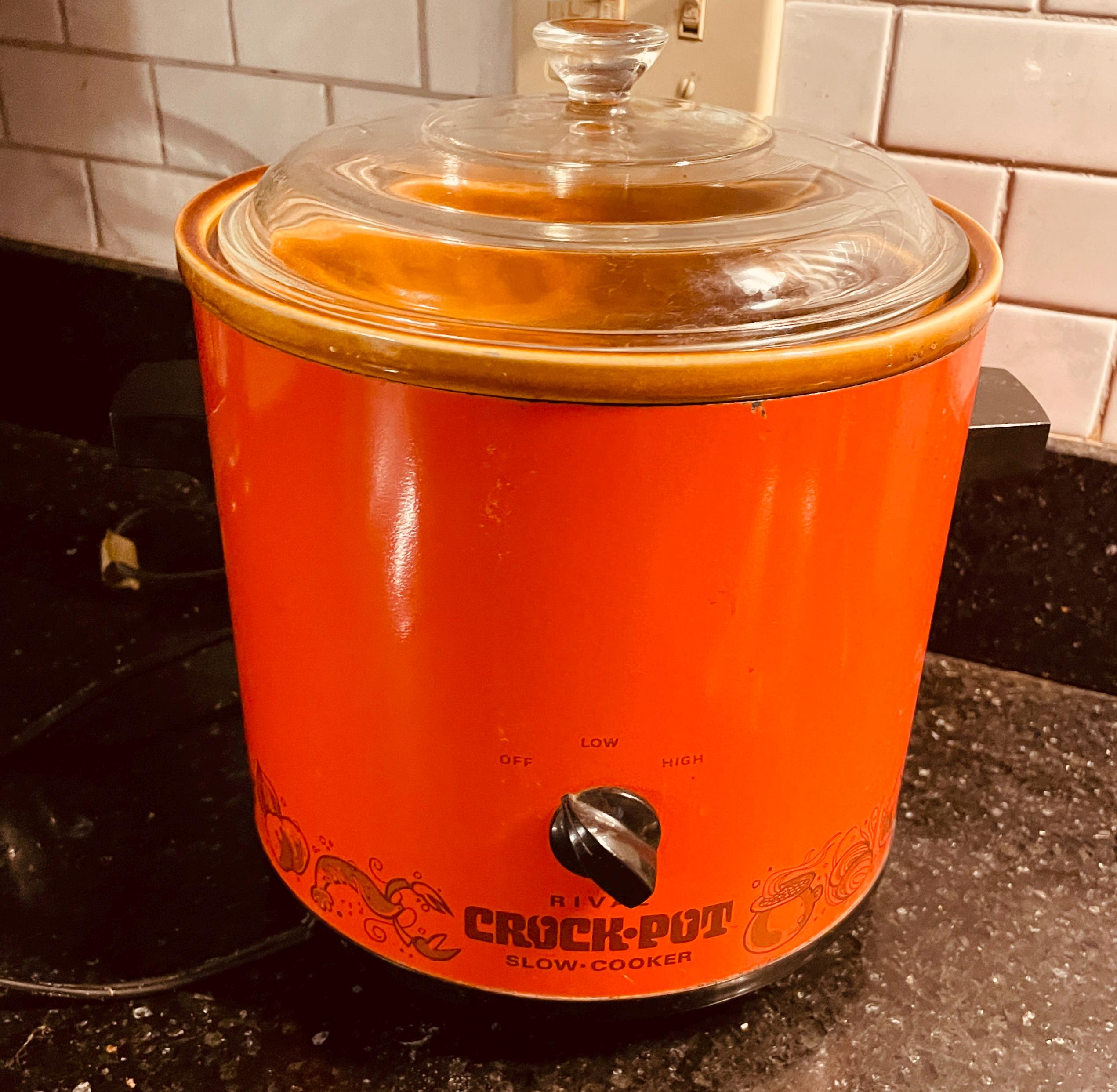 レトロなCrock-Pot スロークッカー オレンジ 【公式通販】