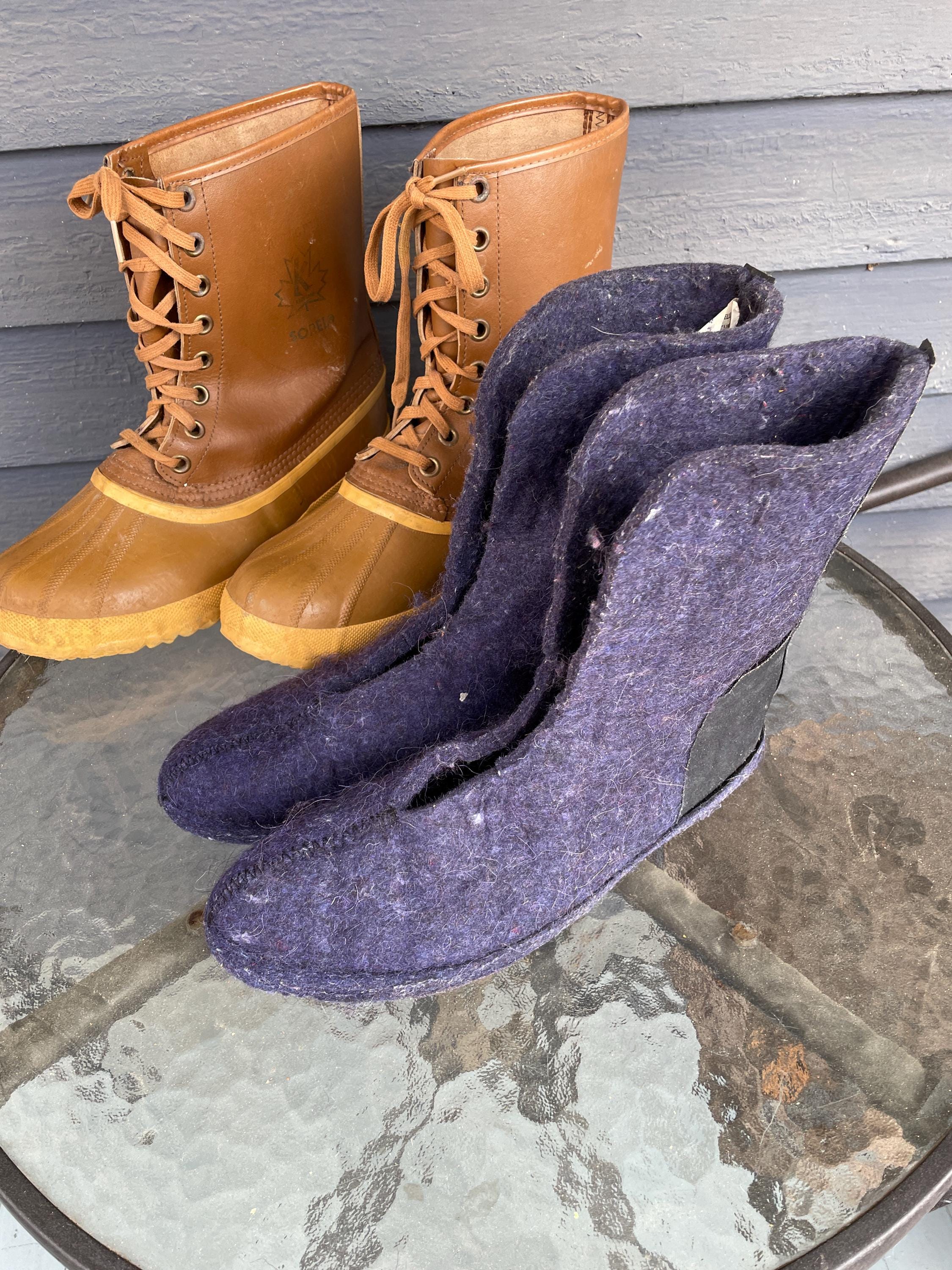 Vintage Sorel Kaufman Wool-Lined Waterproof Boots Made in Canada Mens 11 Sorel Kaufman Boots - Etsy main image 2