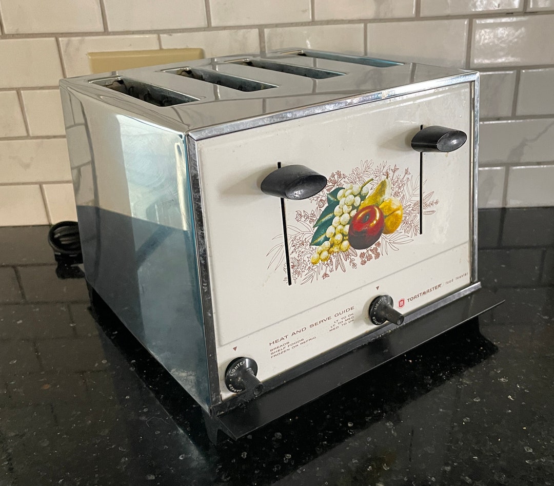 Vintage 4 Slice 1970's Toaster Fruit Model D154 WH Etsy