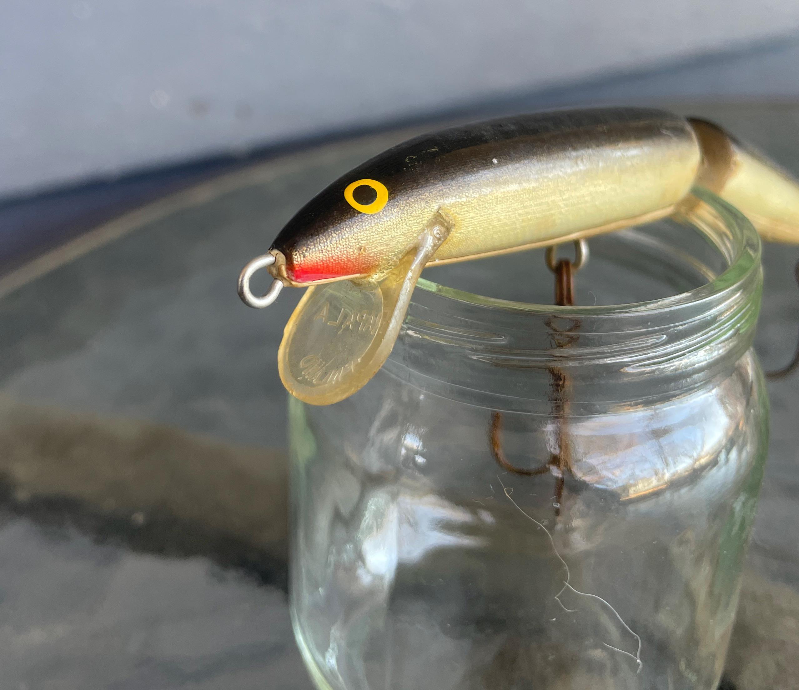 Leurre De Pêche Vintage Rapala J-11 - Bois Flottant Articulé - Fabriqué En Finlande