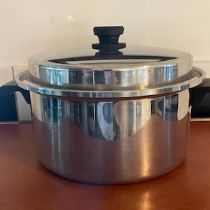Vintage Emdeko 18/8 Stainless Steel Multi-Ply Cookware 6 Quart Dutch Oven with Lid Made in USA