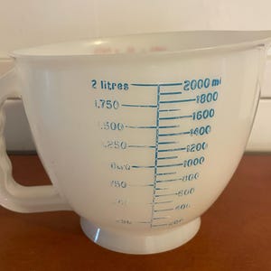 Vintage Tupperware 1288-5 Mix ~ n ~ Store Teig mischen Messkrug 4 Tassen Made in den USA