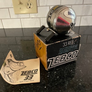 Vintage Zebco 33 Reel new Old Stock Bait-casting Fishing Reel Made in USA 