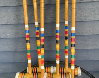 Vintage 1990's croquet Mallets 6 to choice from all the same