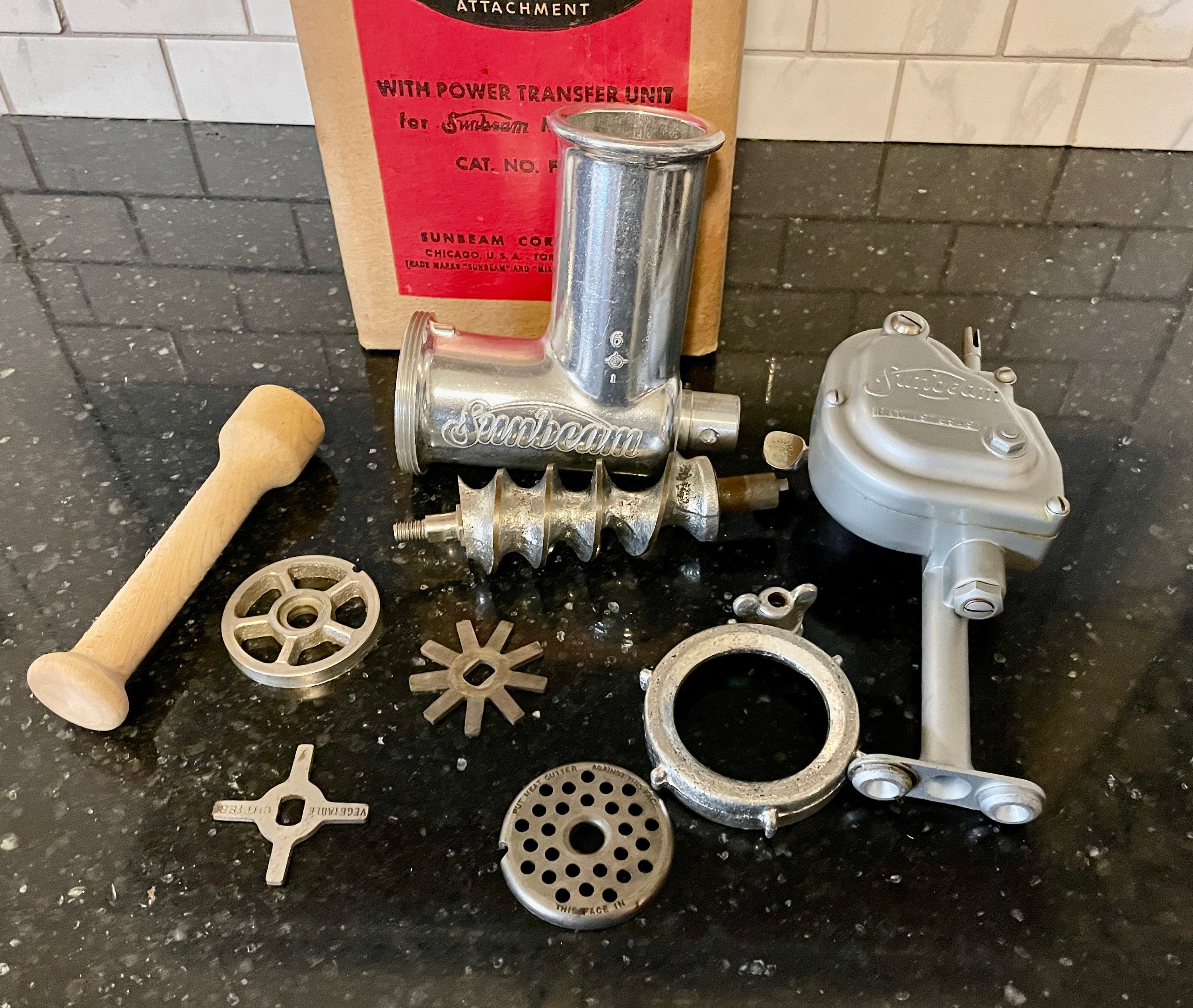 Chicago Food Machinery 5 x 6 Stainless Steel Meat Grinder and