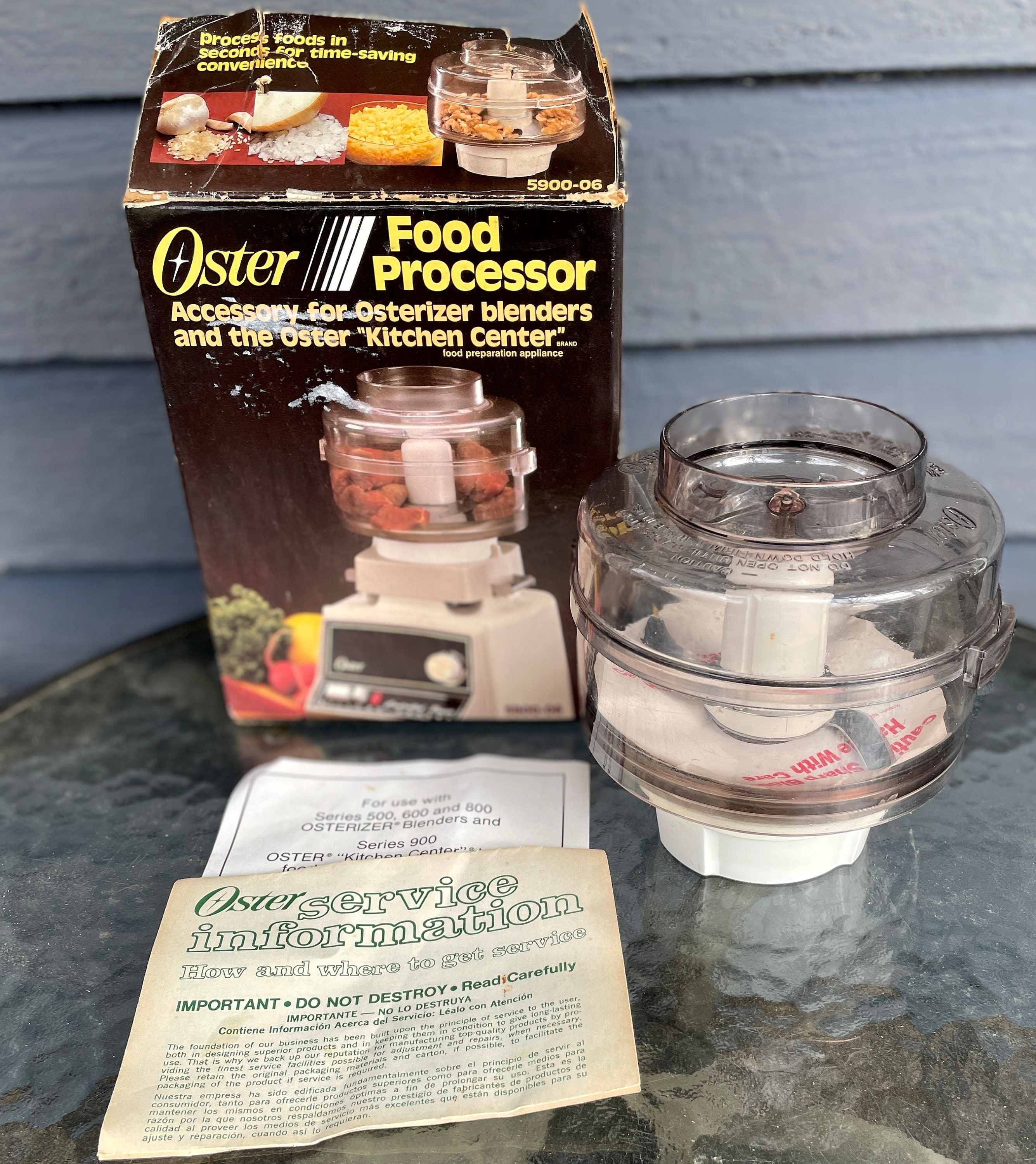 Oster Food Processor Attachment Accessory Chopper Model 5900 With