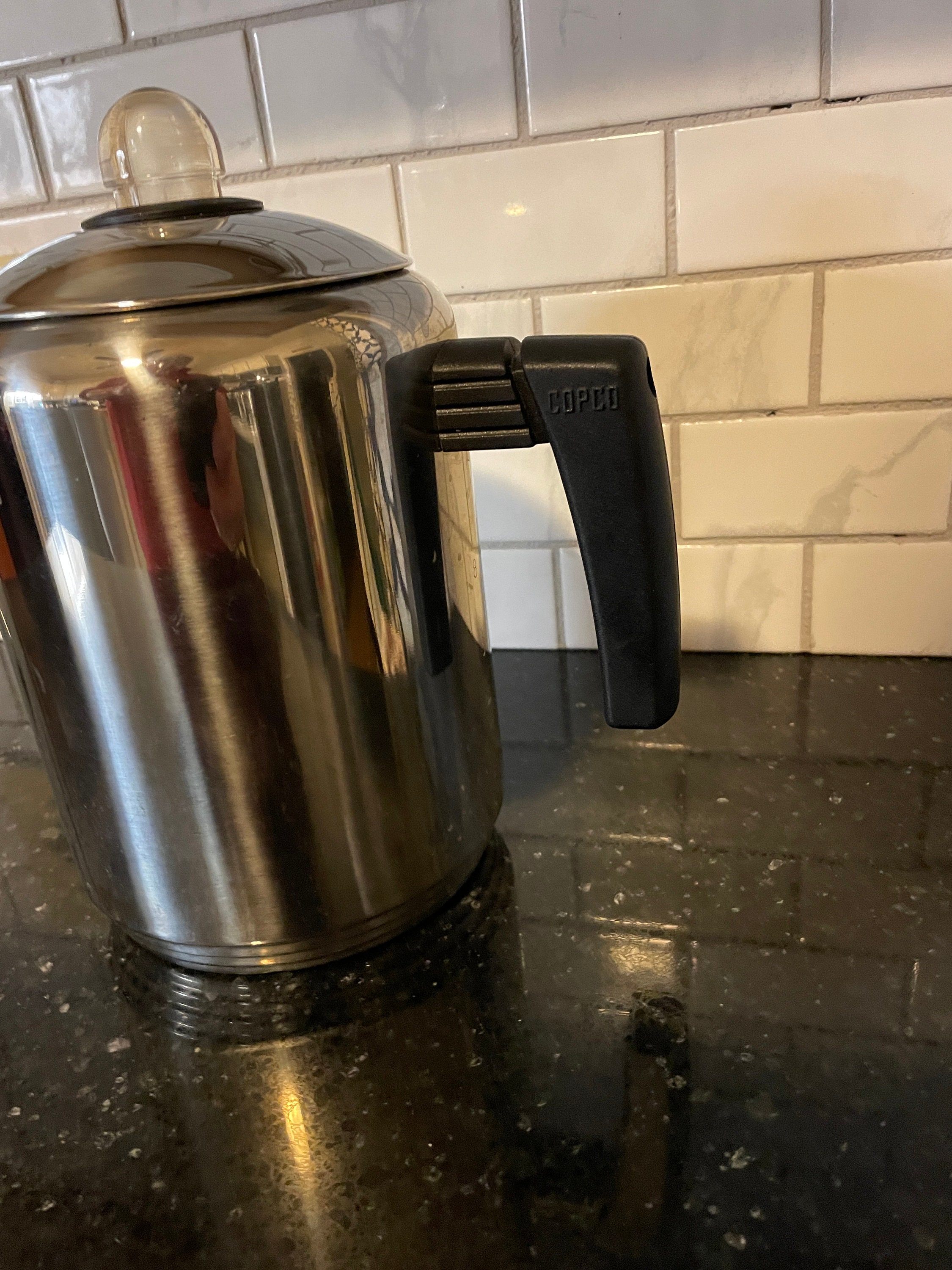 Copco Stove Top Percolator Coffee Pot 8 Cup Stainless Steel Mid