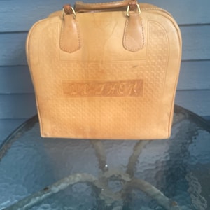 Vintage One Ball Bowling Bag 1980&#39;s bowling Bag /  Brown