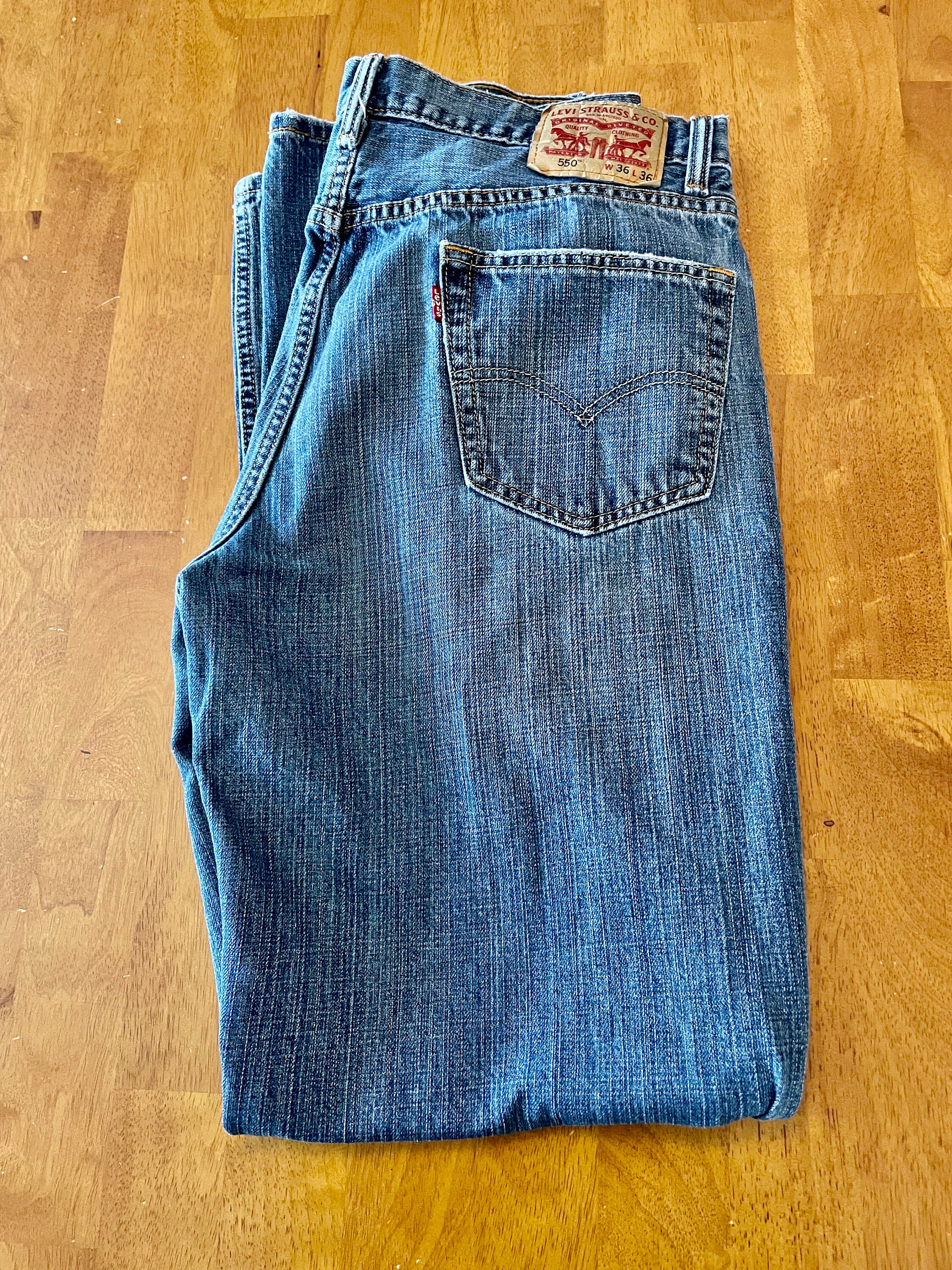 Levis 550 Relax 36x36 Fit Jeans Mens 