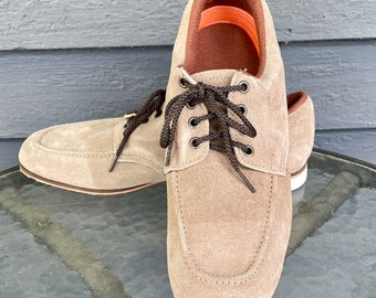 Vintage Tan Suede bowlingschoenen maat 10 1/2 Mens Made in the USA