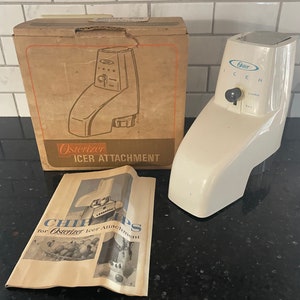 Vintage  1960&#39;s Oster Atomic Icer Attachment  model #435 for the Oster Blender of most models
