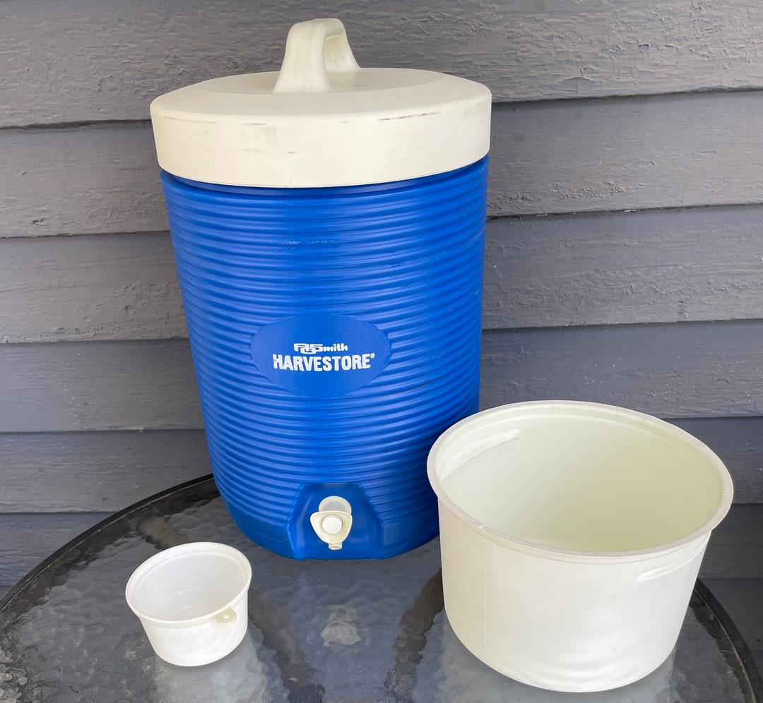 Vintage Gott 2 Gallon Blue Water Dispenser bonus Dry Etsy