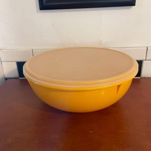 Vintage TupperwareLarge Orange Tupperware Bowl #274-5 With Lid #224