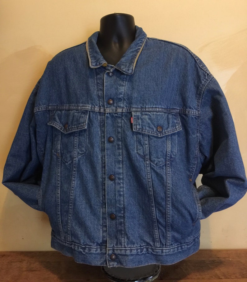 mens levi lined denim jacket