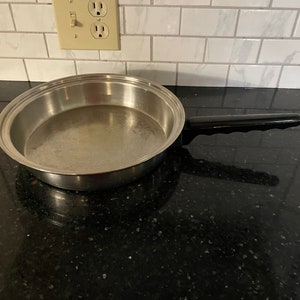 Vintage Lifetime 8 3/4 inch Frying pan 18-8 Made in USA/vintage kitchen/retro kitchen/70&#39;s