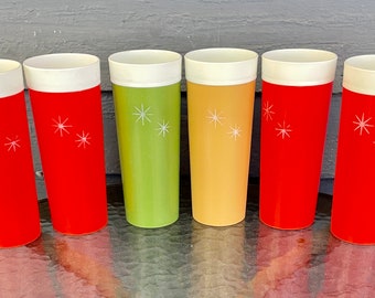 Vintage 16oz. Tumbler Cups – Orange,Green and Harvest Gold your choice