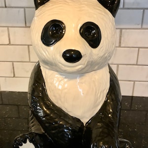 Handstand Panda Bear Cookie Jar/Mid Century Mc Coy #210 USA