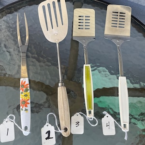 Vintage  Kitchen Utensils Spatulas /Fork retro kitchen steel utensil your choice