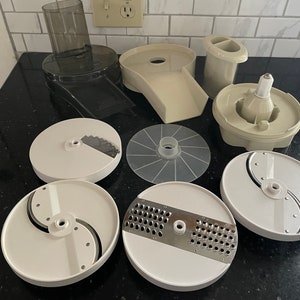 Procesador de alimentos Osterizer Regency Kitchen Center vintage, picadora, accesorios, piezas, cuchillas, cocina retro