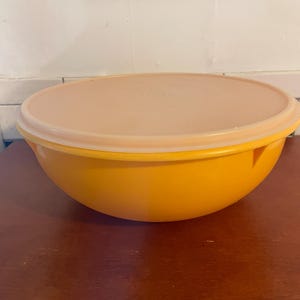 Vintage TupperwareLarge Orange Tupperware Bowl #274-4 With Lid #224