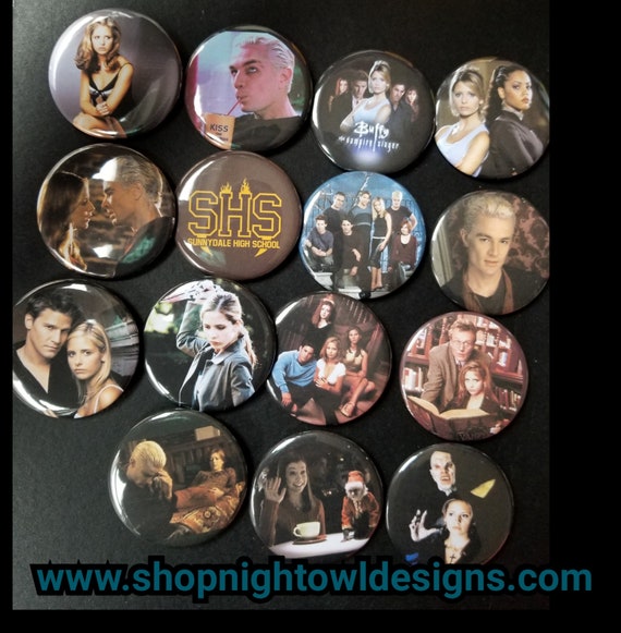 Buffy the Vampire Slayer 1/" Pinback Buttons or Magnets set of 10