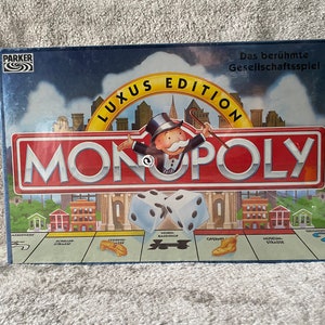Vintage German Deluxe Monopoly Board Game, 1996 German Luxus Edition